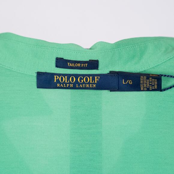 Polo Golf Ralph Lauren Women's Tailor Fit Top SZ LARGE Green Classic Resortwear - Picture 5 of 6